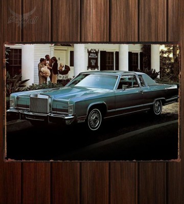 Металлическая табличка Lincoln Continental Town Coupe 386